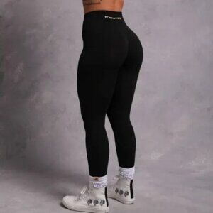 Women Darc Sport "no tomorrow" Leggings Black Size Small